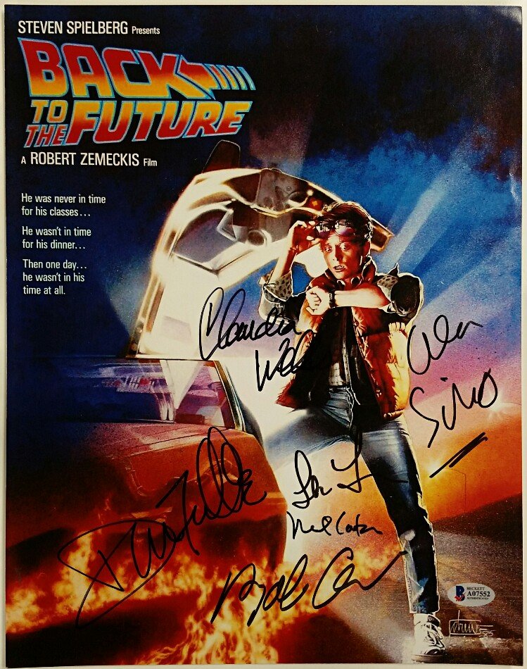 BACK TO THE FUTURE Cast (6) Signed 11x14 Photo THOMPSON (1 of 1)