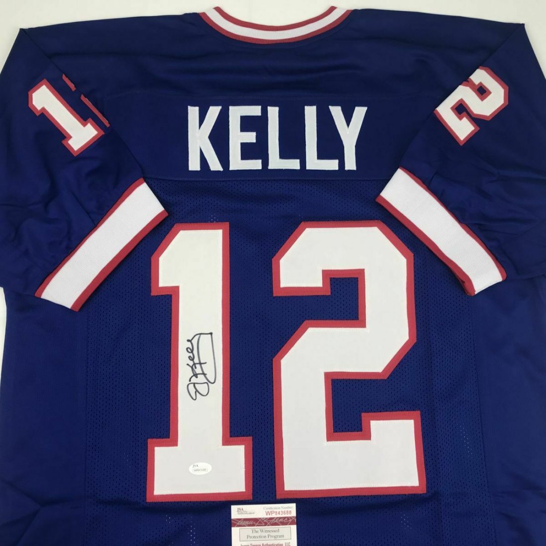 Jim Kelly Signed Jersey (JSA COA) (1 of 1)