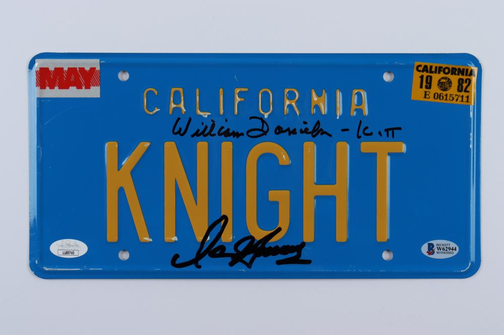David Hasselhoff & William Daniels Signed "Knight (1 of 1)