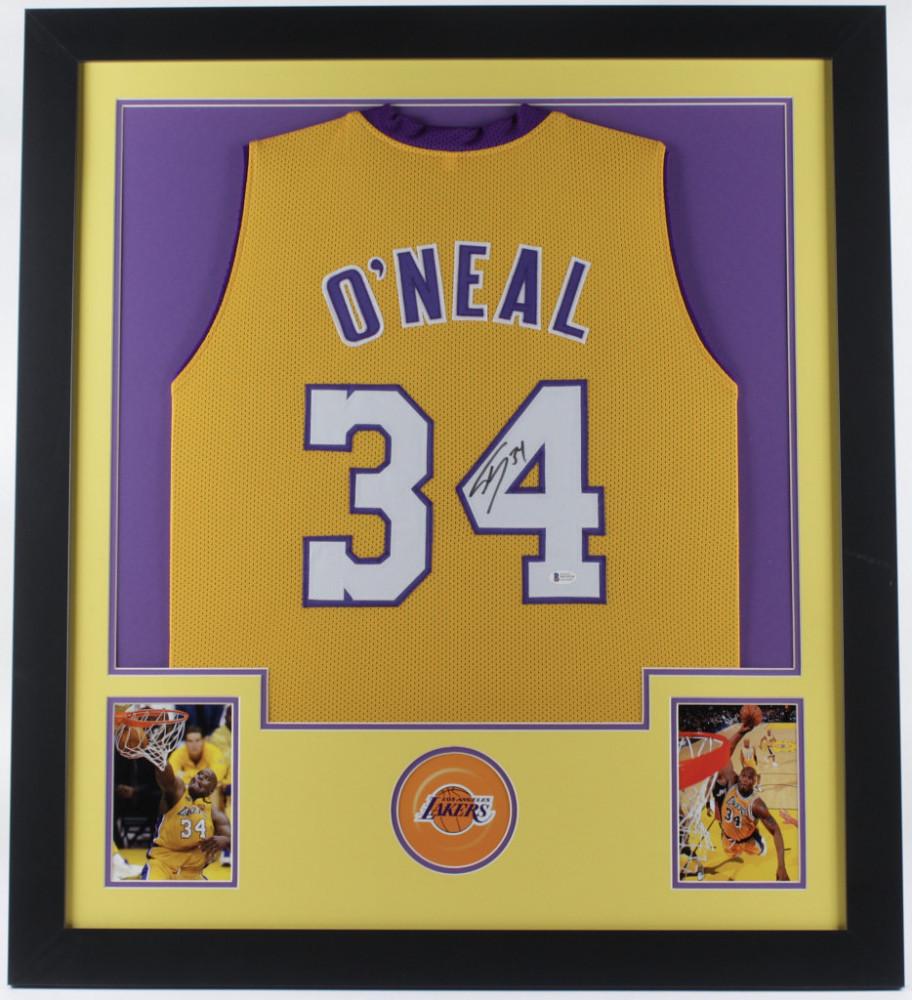 Shaquille O'Neal Signed 31x35 Custom Framed Jersey (1 of 1)