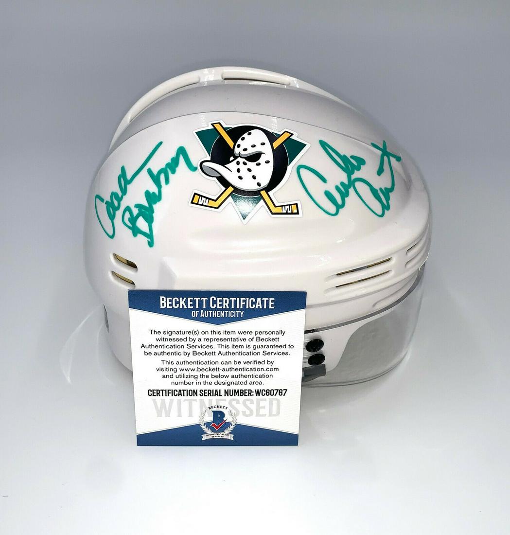 EMILIO ESTEVEZ THE MIGHTY DUCKS SIGNED HELMET AUTOGRAPH (1 of 1)