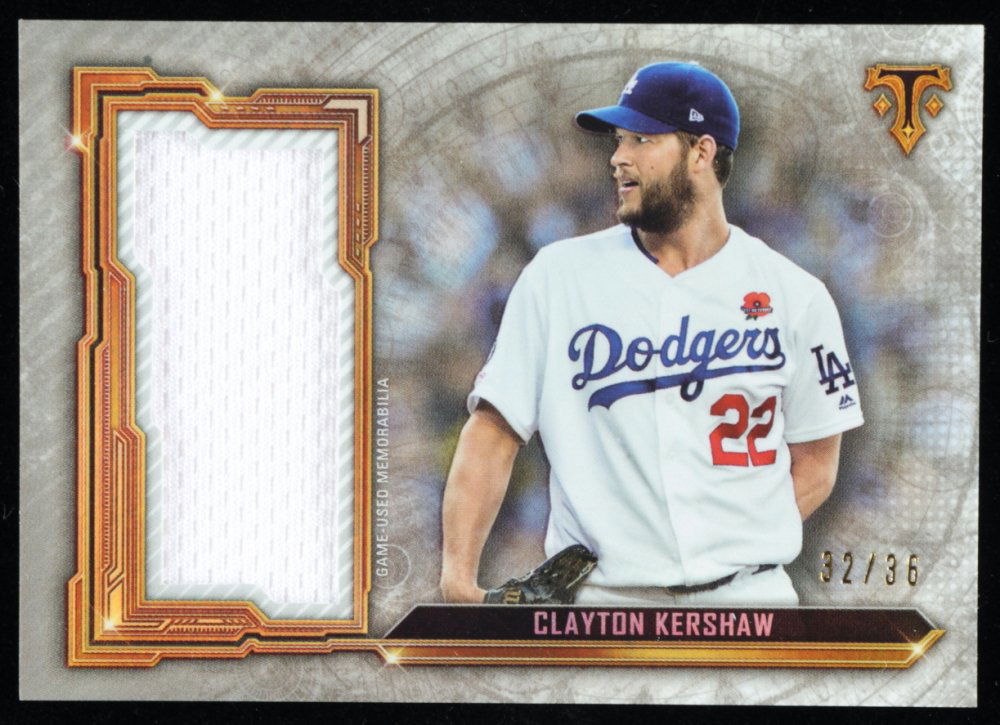 Clayton Kershaw 2020 Topps Triple Threads Single Jumbo (1 of 1)