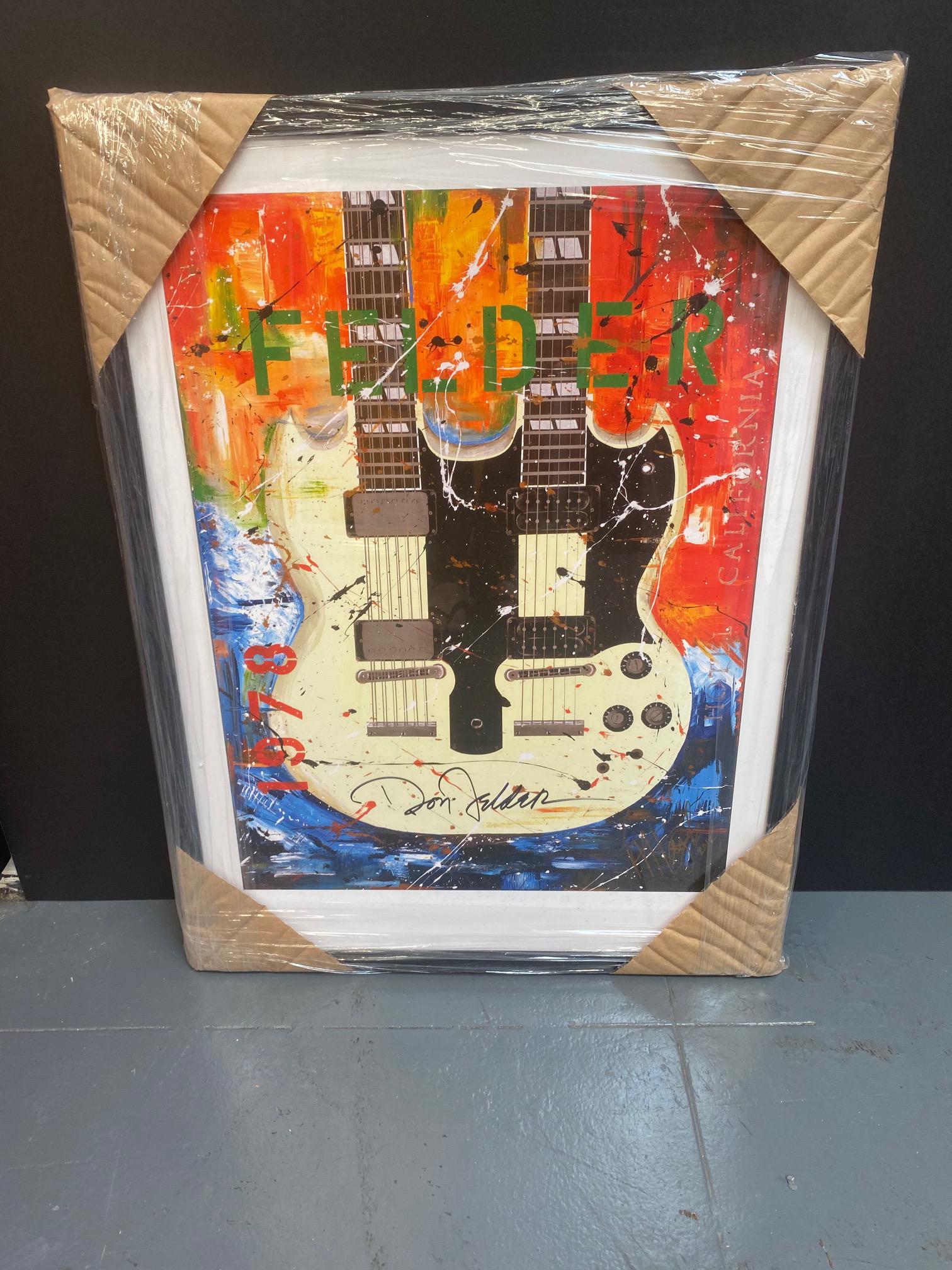 Don Felder the Eagles Hand signed and Framed LITHOGRAPH (1 of 1)