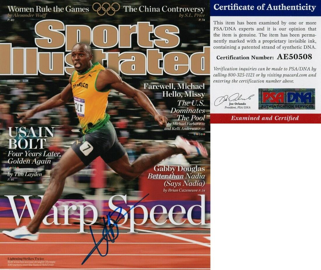 Usain Bolt Signed 11x14 Photo Rio Olympics Fastest (1 of 1)