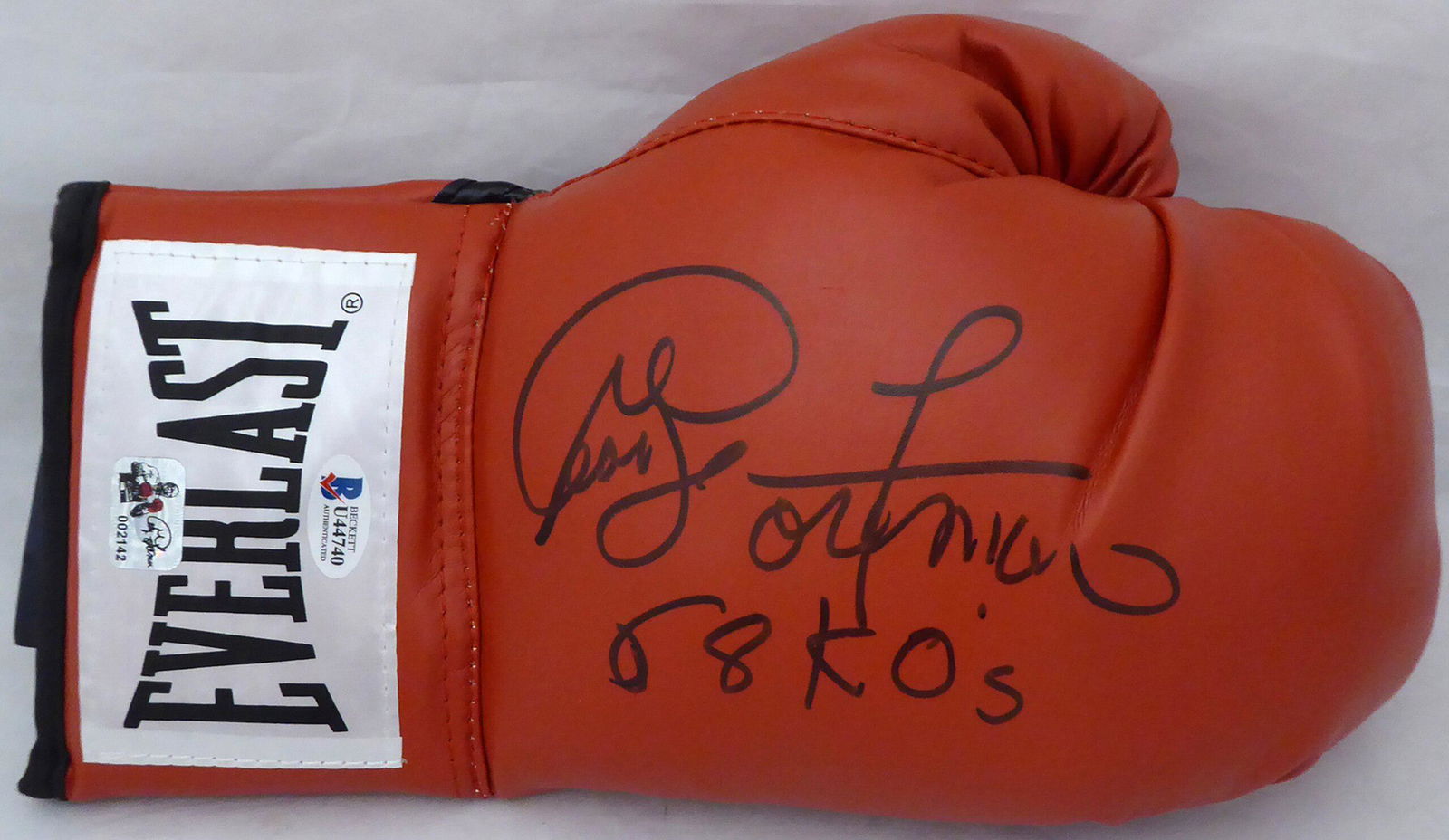 George Foreman Autographed Red Everlast Boxing Glove RH (1 of 1)