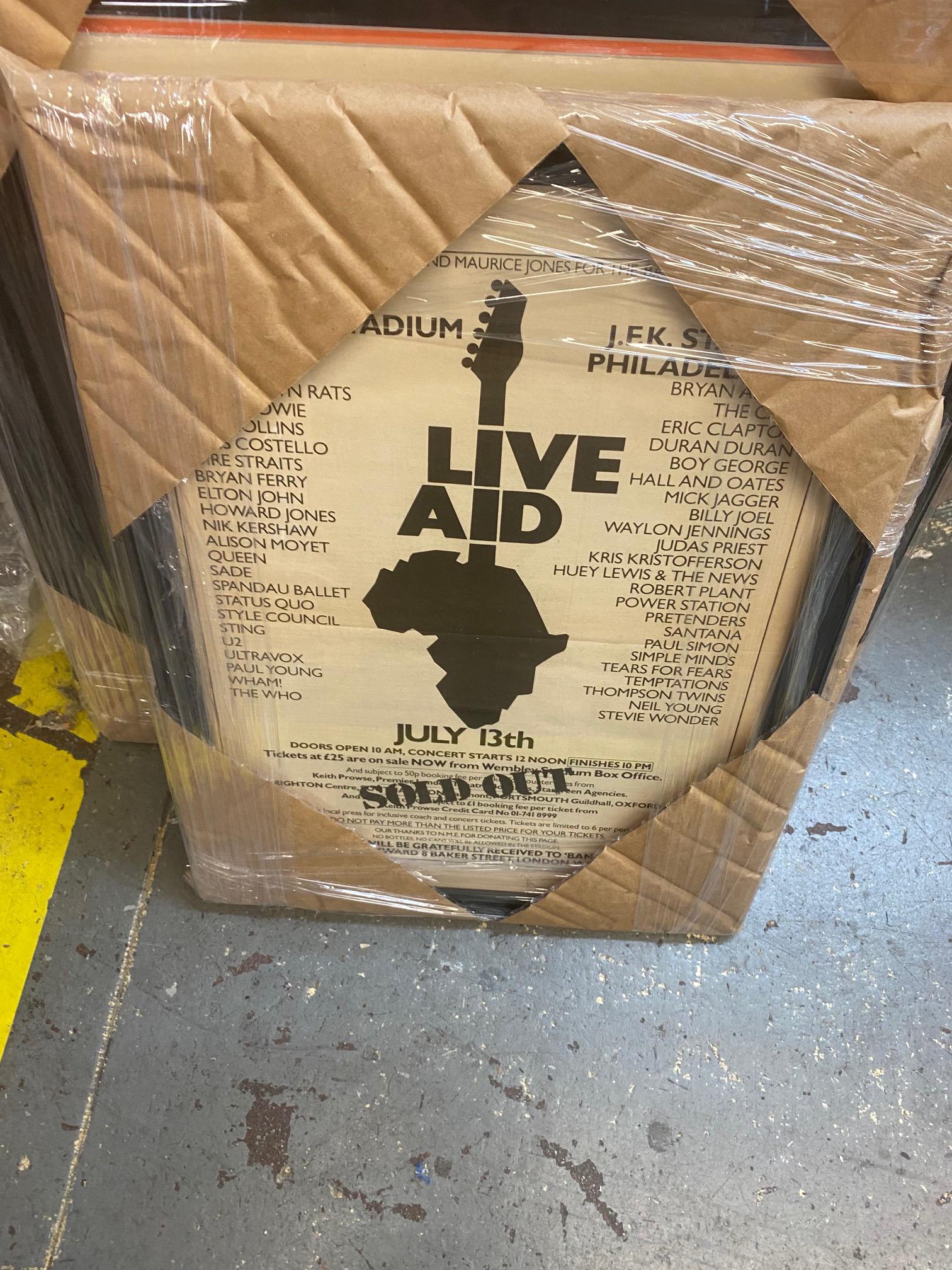 Live AID original POSTER RARE! FRAMED (1 of 1)