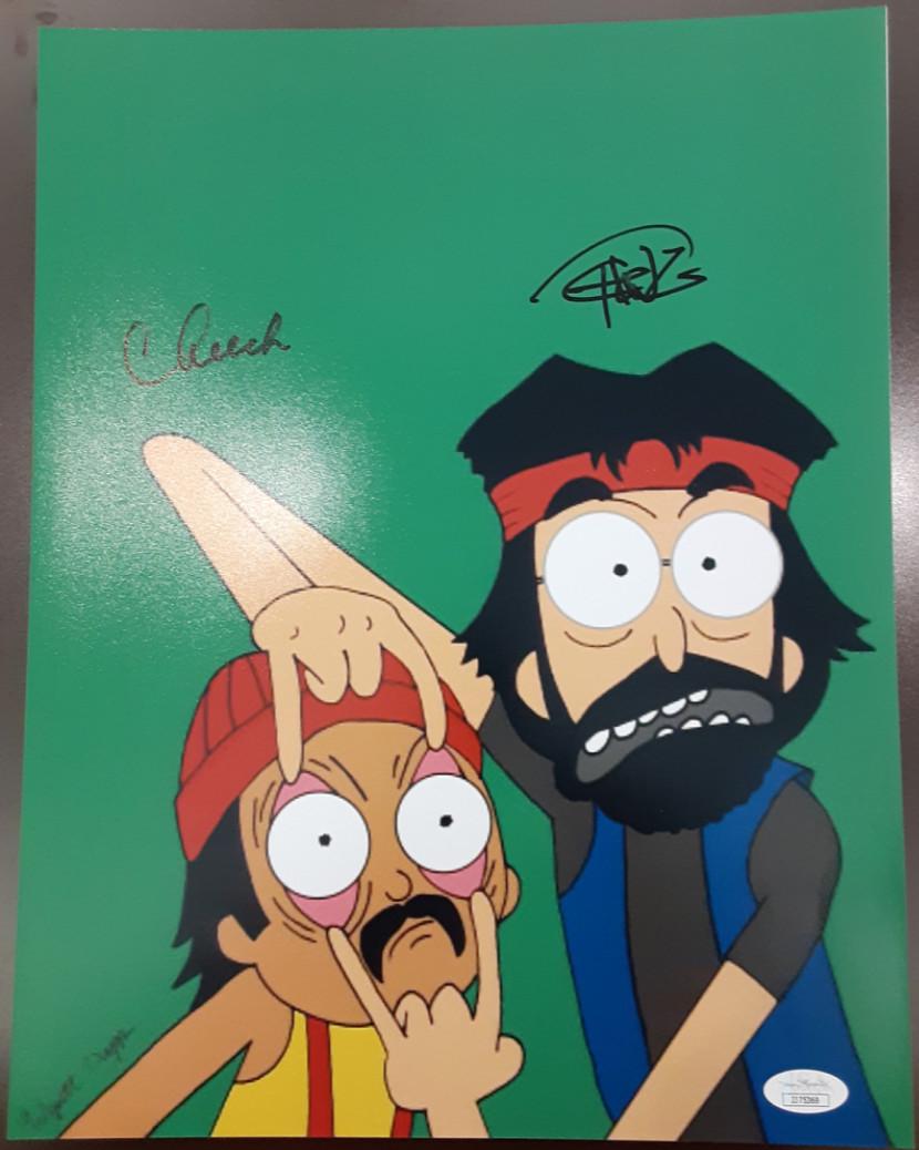 Cheech Marin & Tommy Chong Signed 11x14 Photo (JSA COA) (1 of 1)