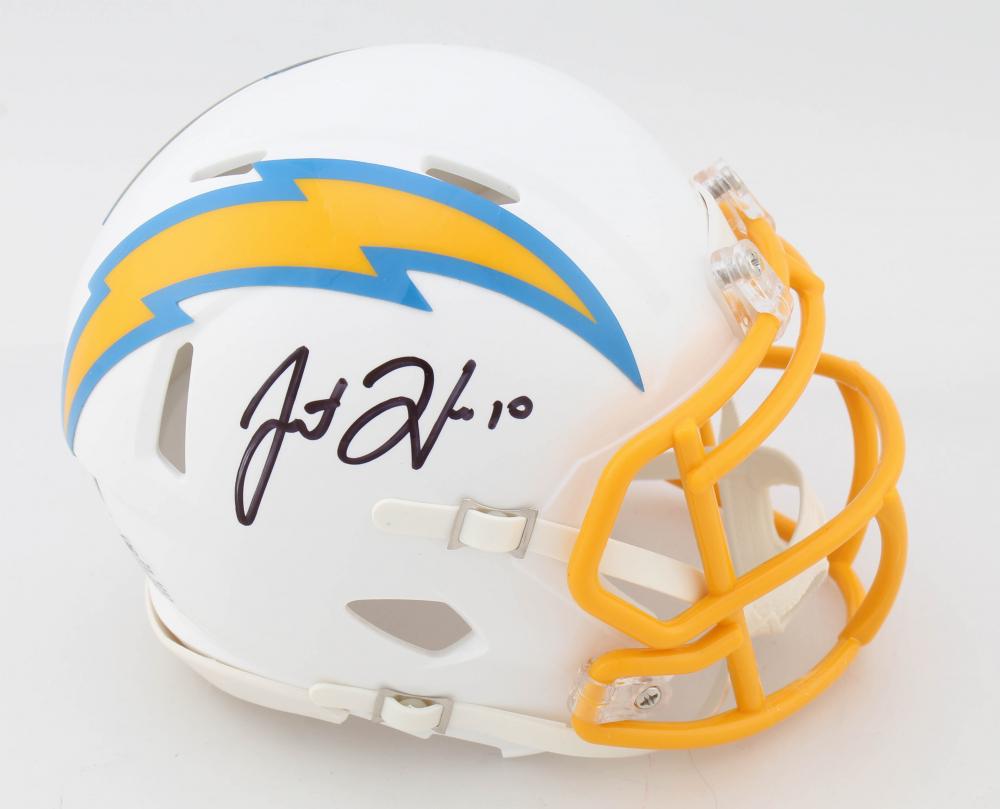 Justin Herbert Signed Chargers Speed Mini Helmet (1 of 1)