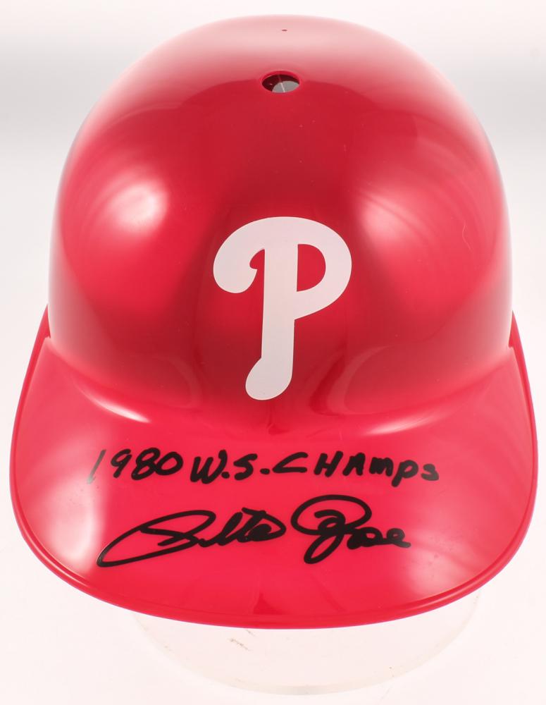 Pete Rose Signed Reds Full-Size Souvenir Batting Helmet (1 of 1)