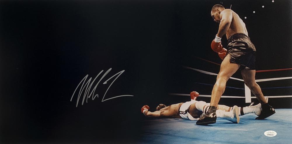 Mike Tyson Signed 12x24 Panoramic Photo (JSA COA) (1 of 1)
