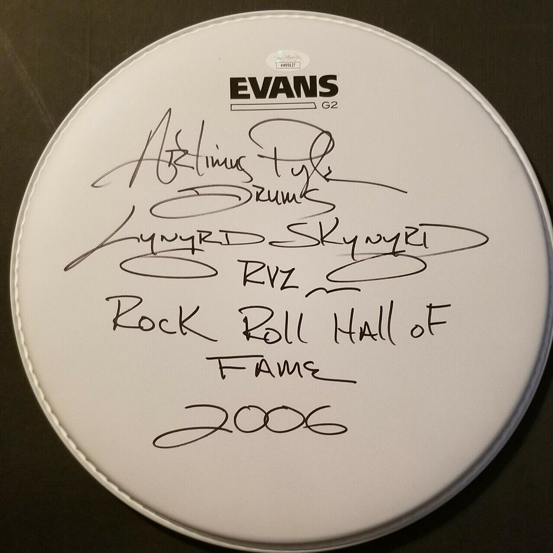 Artimus Pyle signed drumhead 2006 Rock n Roll Hall of (1 of 1)