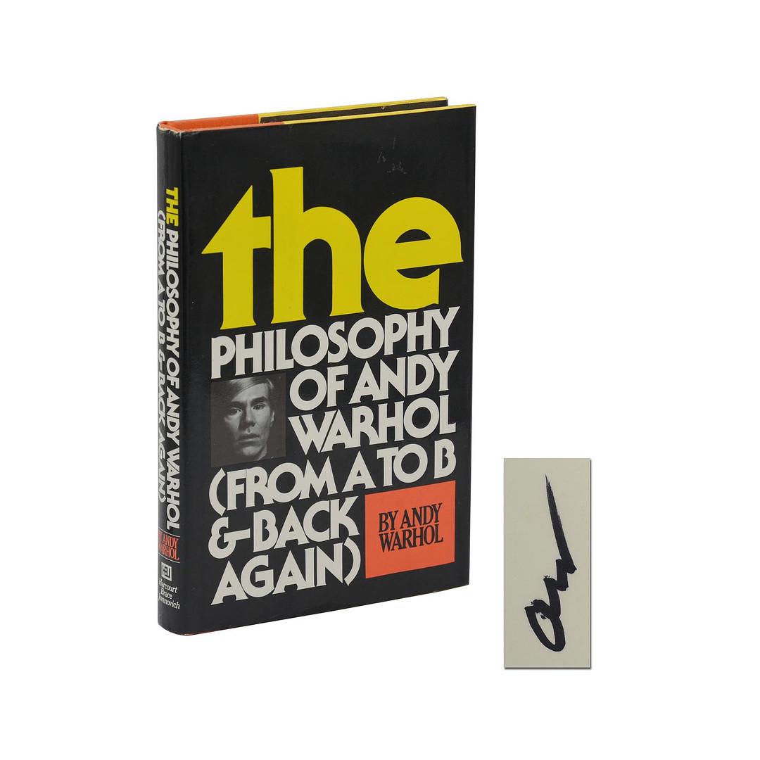 The Philosophy of Andy Warhol ~ SIGNED ~ First Edition (1 of 1)