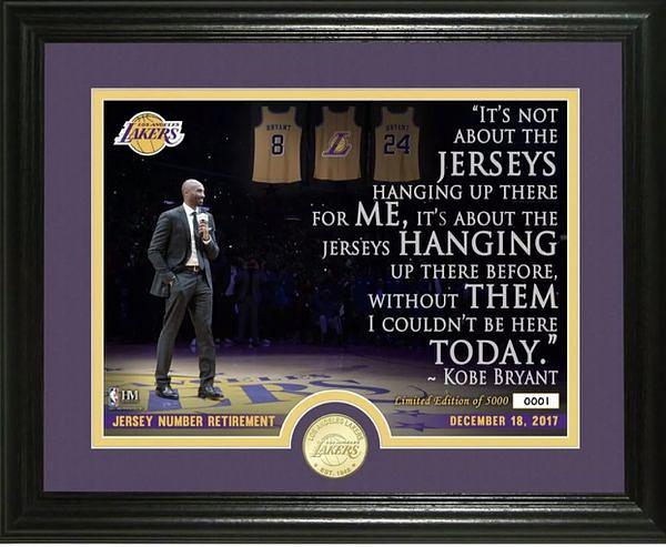 Kobe Bryant Authentic Jersey Number Retirement Banner (1 of 1)