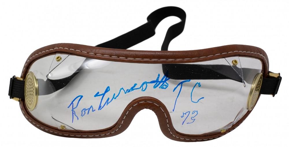 Ron Turcotte Signed Jockey Goggles Inscribed "TC 73" (1 of 1)