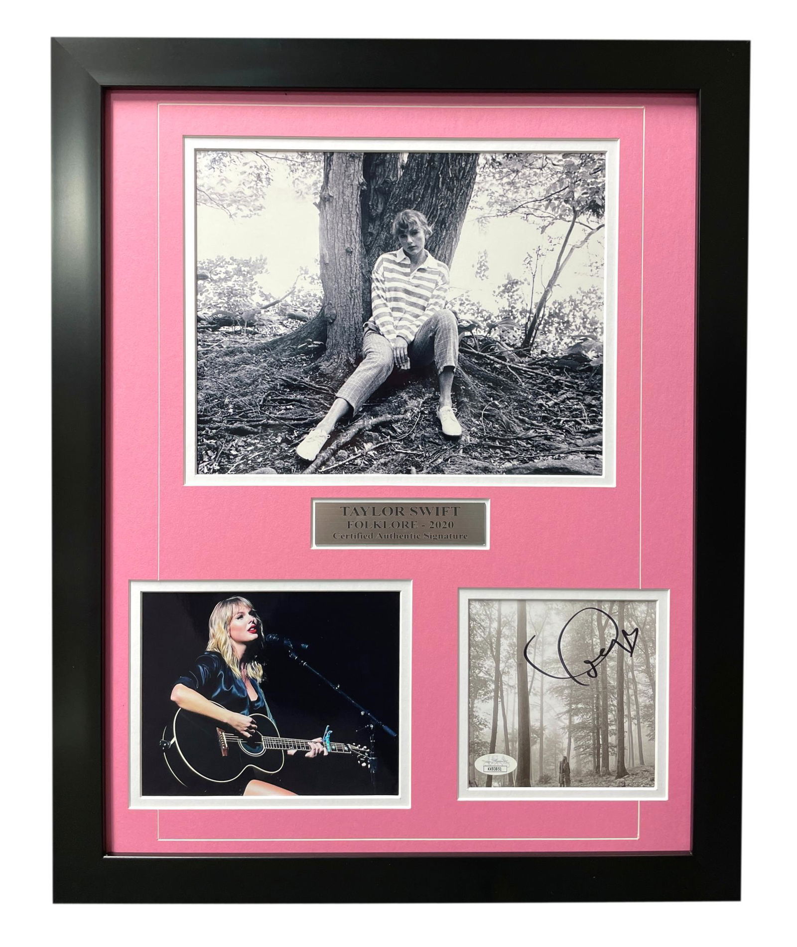 Taylor Swift Signed Folklore CD Cover Framed Album JSA (1 of 1)