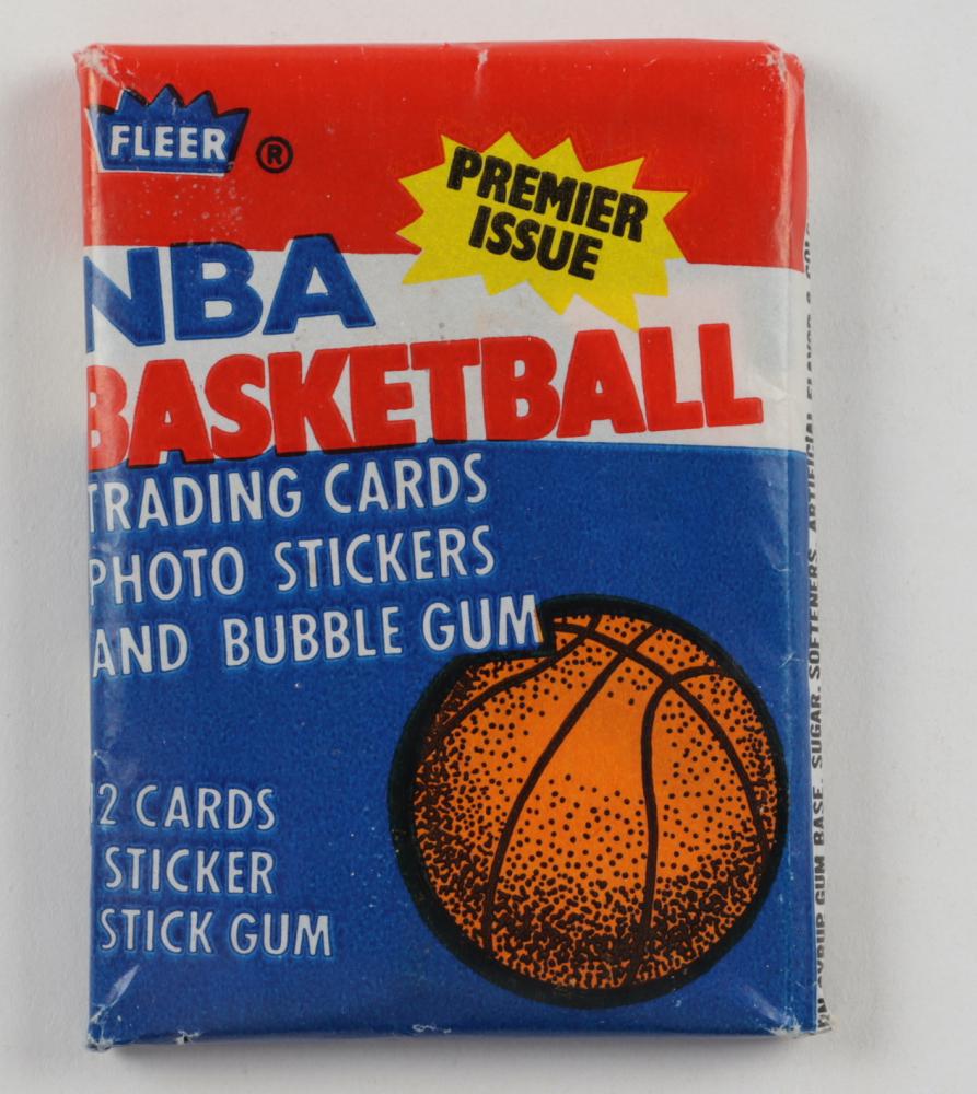 1986 Fleer Basketball Unopened Wax Pack (1 of 1)