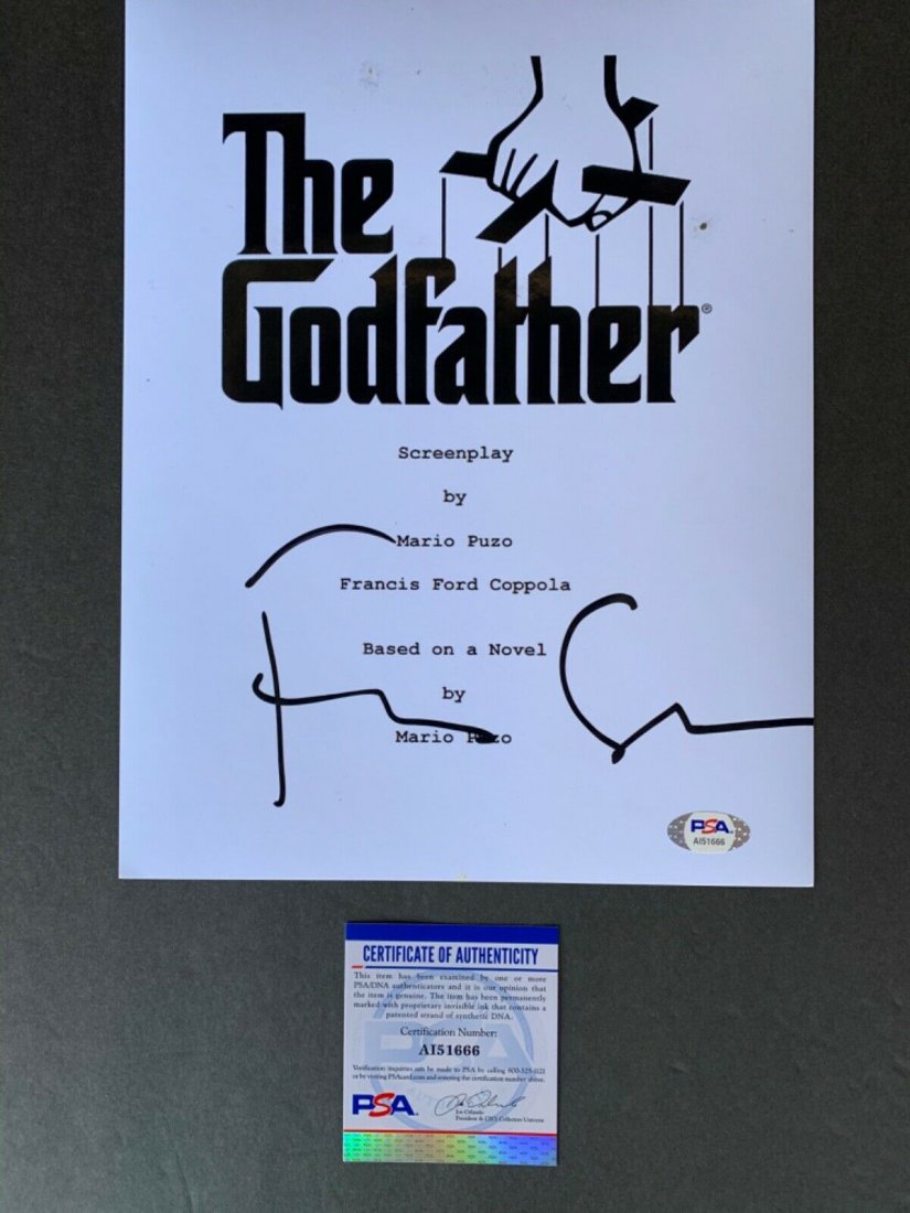 Francis Ford Coppola Signed 8x10 Script Photo for The G (1 of 1)