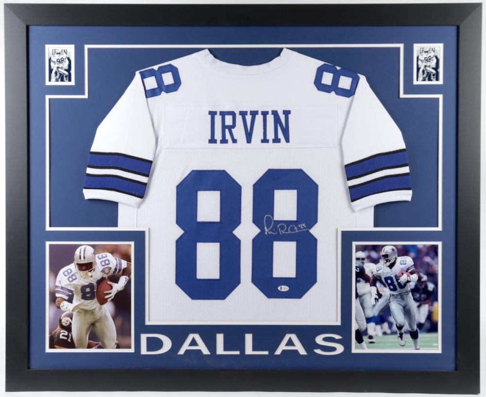 Michael Irvin Signed 35x43 Custom Framed Jersey (1 of 1)
