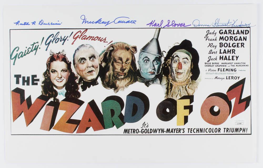 "The Wizard Of Oz" 11x17 Photo Cast-Signed by (4) with (1 of 1)