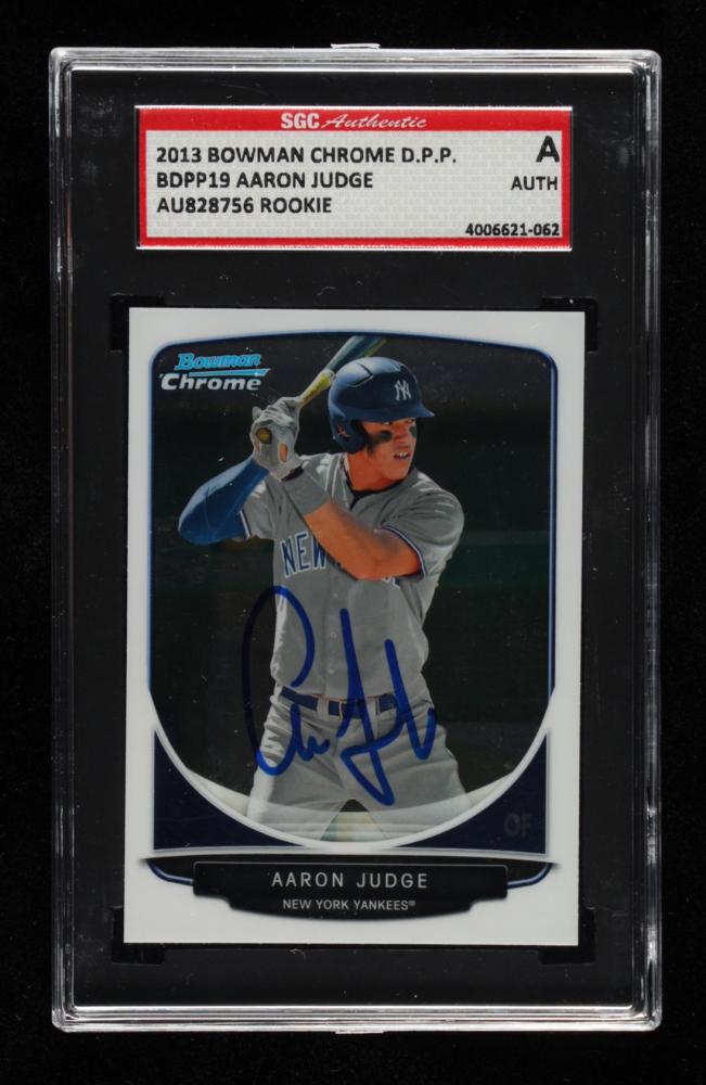Aaron Judge Signed 2013 Bowman Chrome Draft Draft Picks (1 of 1)