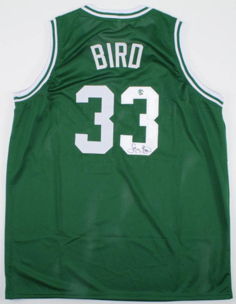 Larry Bird Signed Jersey (Bird Hologram) (1 of 1)