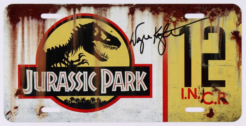 Wayne Knight Signed "Jurassic Park" #12 Jeep License (1 of 1)