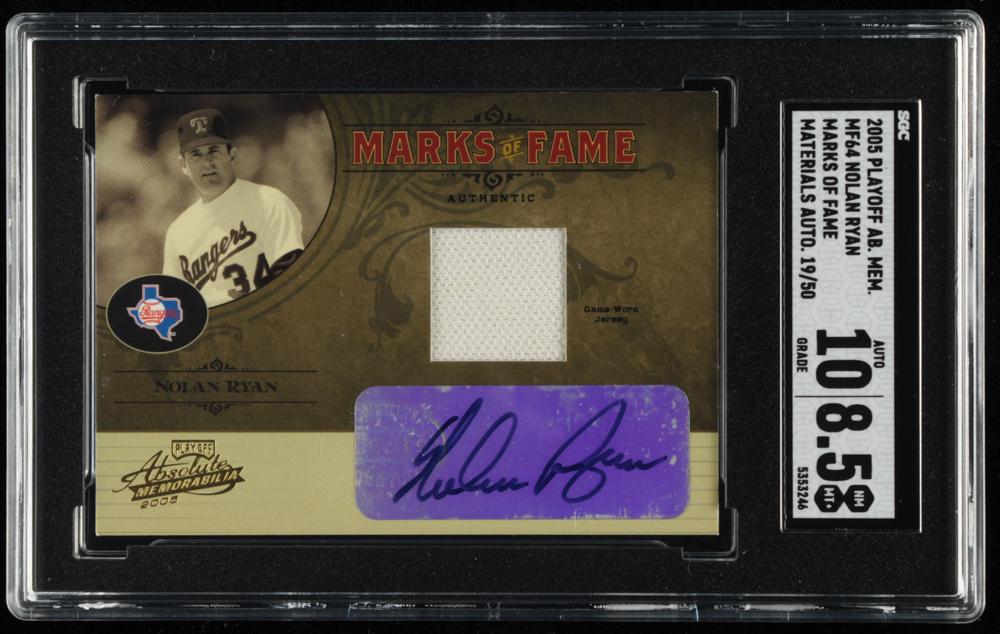 Nolan Ryan 2005 Absolute Memorabilia Marks of Fame (1 of 1)
