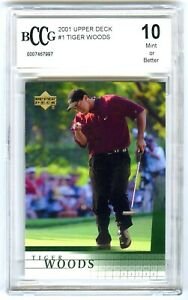 2001 Upper Deck Golf Tiger Woods Rookie Card #1 BCCG (1 of 1)