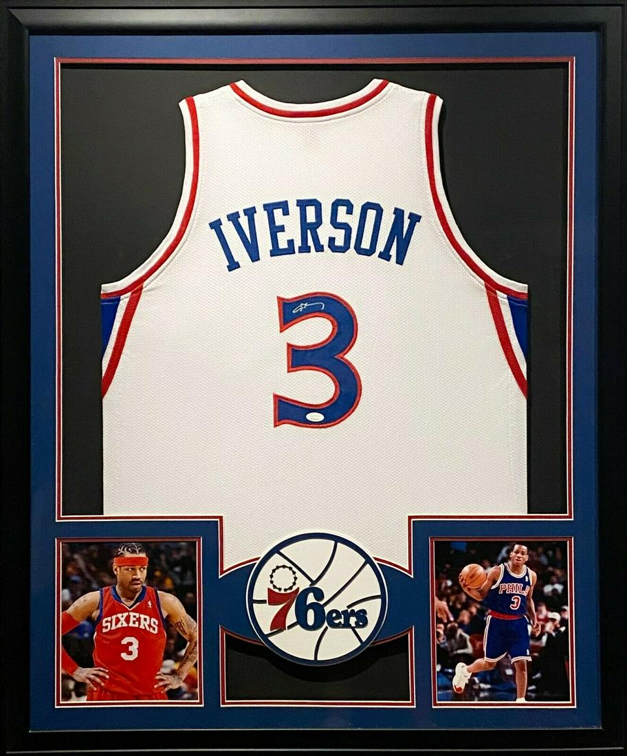Allen Iverson Framed Jersey JSA Autographed (1 of 1)
