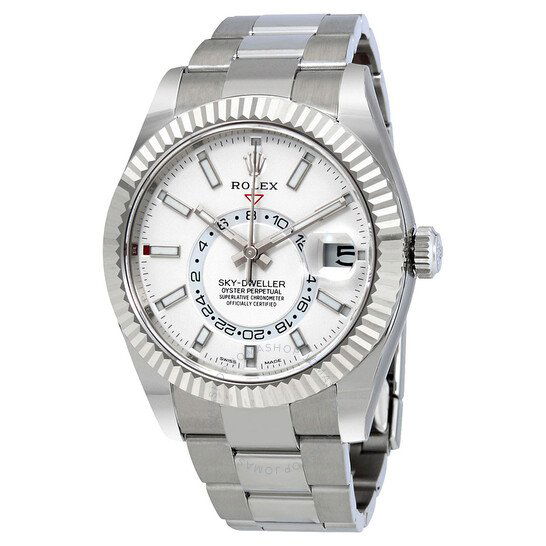Sky-Dweller White Dial Automatic Men's Oyster Watch (1 of 3)