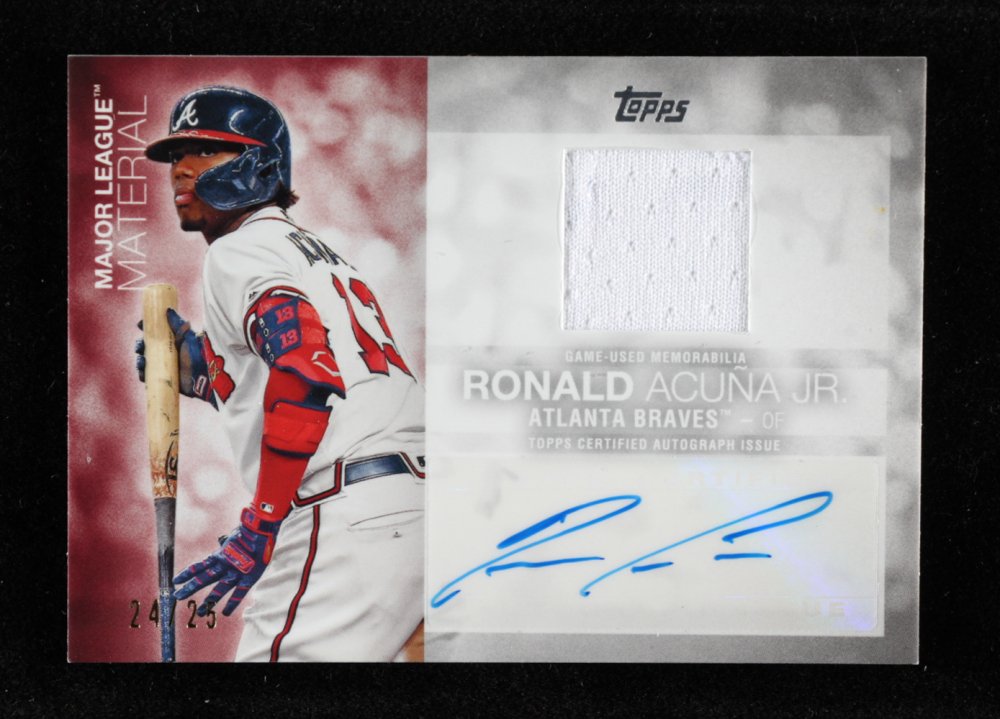 Ronald Acuna Jr. 2020 Topps Major League Material Autog (1 of 1)