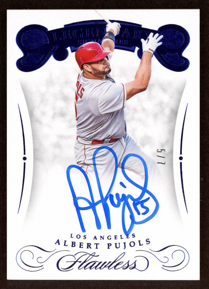 Albert Pujols 2018 Panini Flawless Legendary Signatures: Albert Pujols 2018 Panini Flawless Legendary Signatures #14