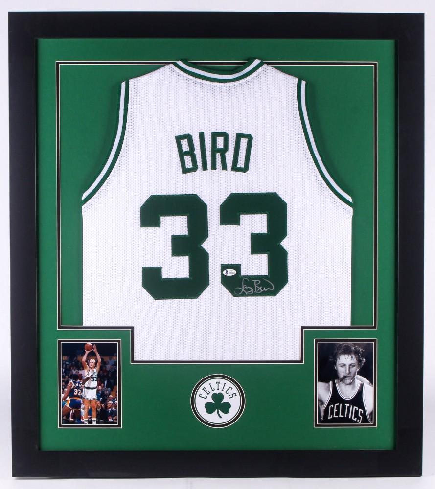Larry Bird Signed 32x35 Custom Framed Jersey (1 of 1)
