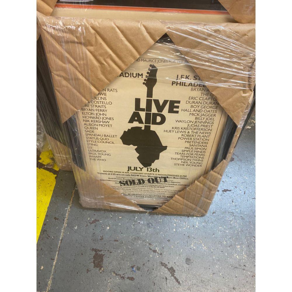 LIVE AID ORIGINAL POSTER RARE! FRAMED (1 of 1)