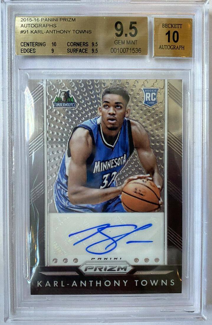 ROOKIE! 2015-16 Karl Anthony Towns Panini Prizm (1 of 1)