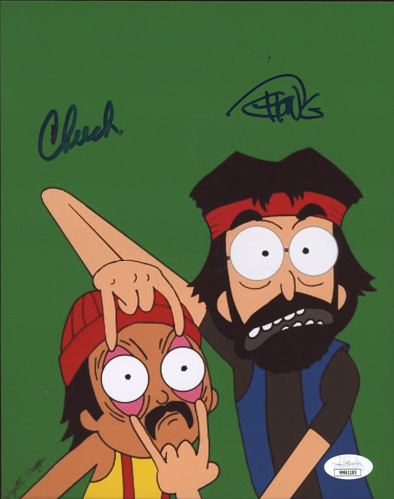 Cheech Marin & Tommy Chong Signed 8x10 Photo (JSA COA) (1 of 1)