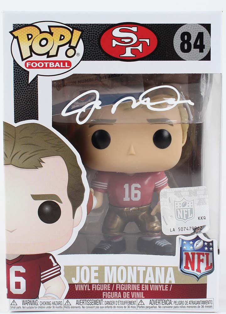 Joe Montana Signed 49ers #84 Funko Pop! Vinyl Figure (1 of 1)