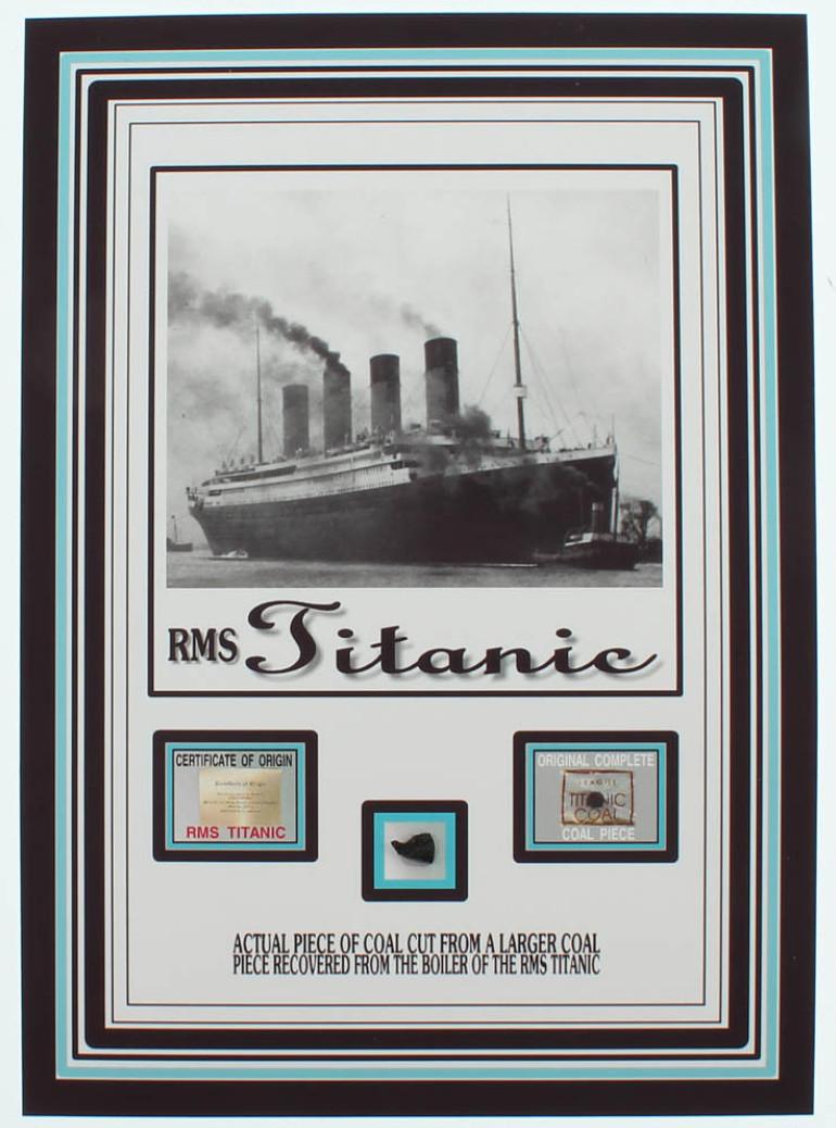 Authentic Coal From Titanic Wreckage on 6x8 Photo (The (1 of 1)