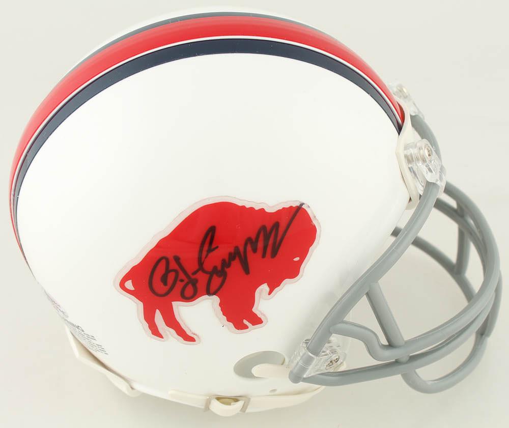 O.J. Simpson Signed Bills Mini-Helmet (Simpson COA) (1 of 1)