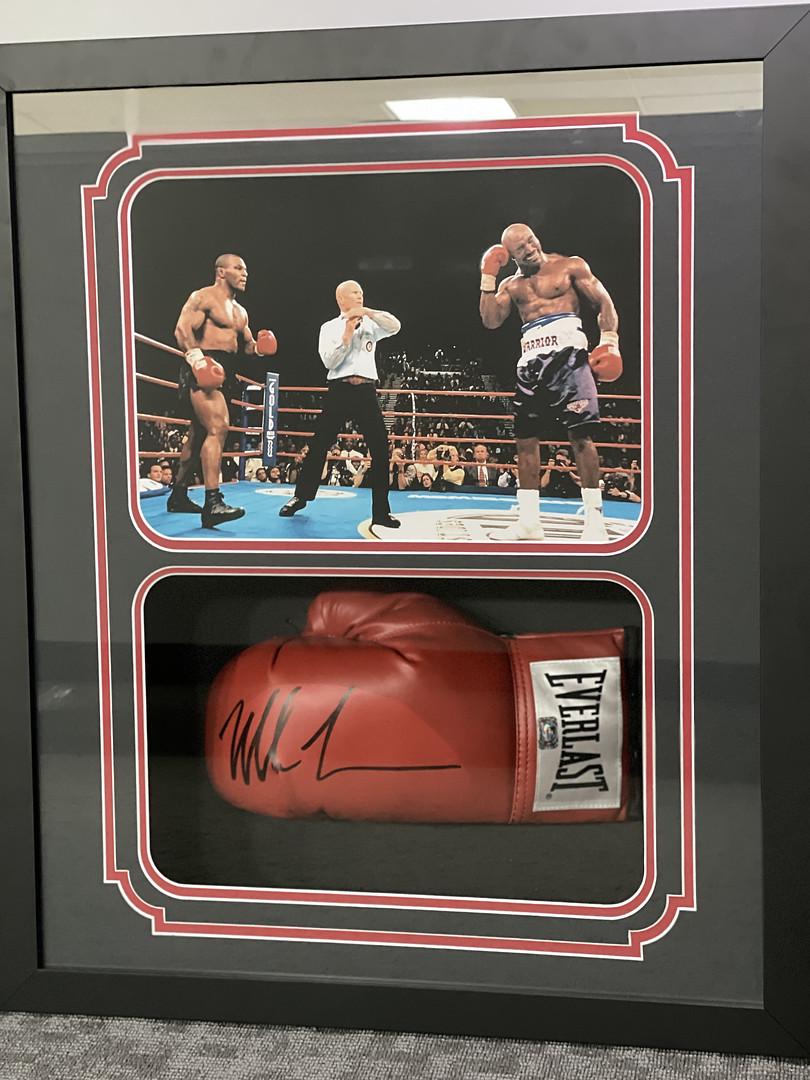 Mike Tyson Signed Custom Framed Boxing Glove 4 (1 of 1)