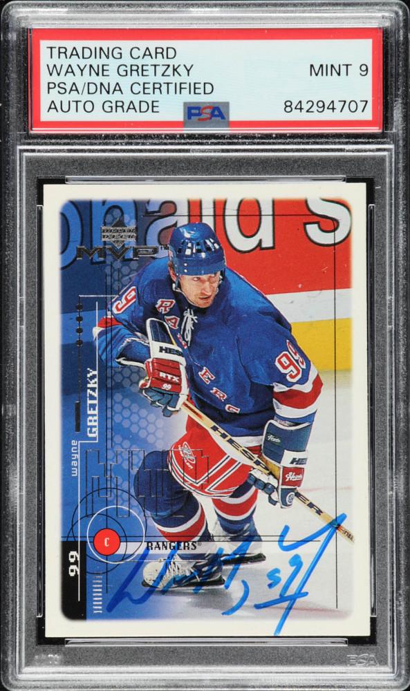 Wayne Gretzky Signed 1998-99 Upper Deck MVP #132 (PSA (1 of 1)