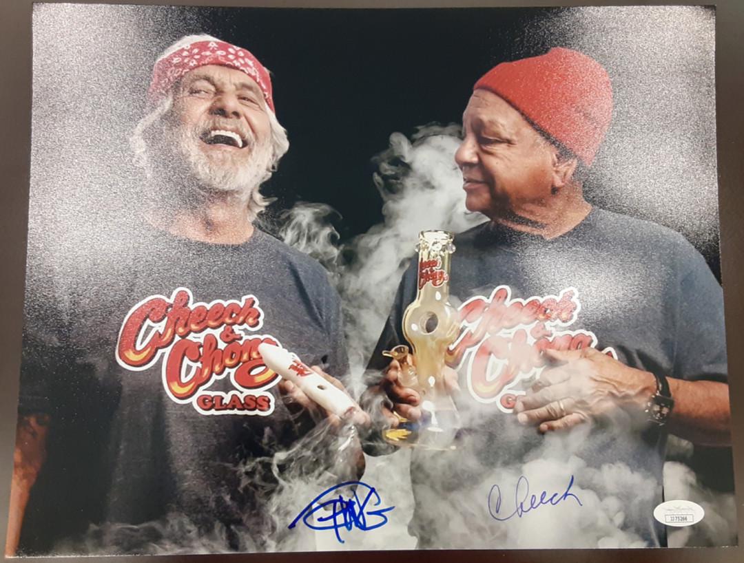 Cheech Marin & Tommy Chong Signed 8x10 Photo (JSA COA) (1 of 1)
