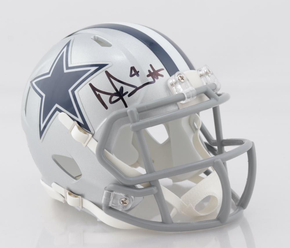 Dak Prescott Signed Cowboys Speed Mini Helmet (Beckett (1 of 1)