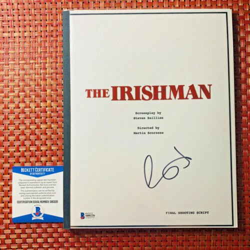 AL PACINO SIGNED THE IRISHMAN FULL MOVIE SCRIPT (1 of 1)