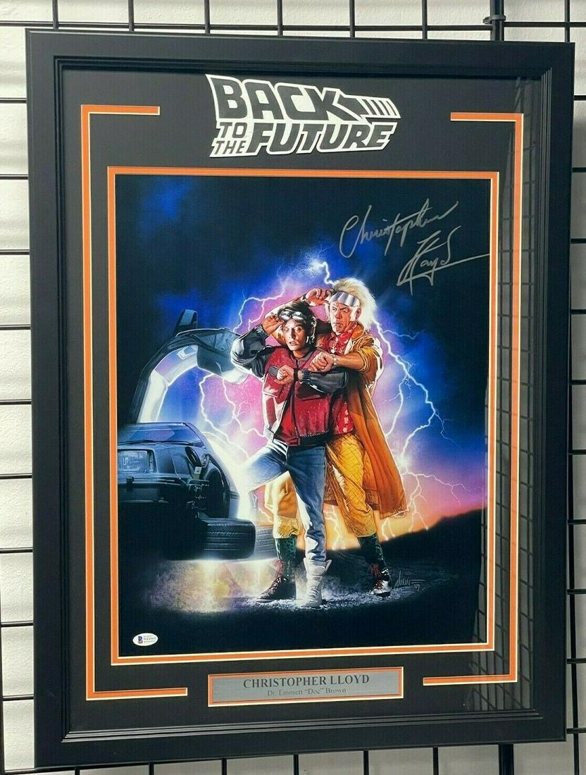 CHRISTOPHER SIGNED "BACK TO THE FUTURE" 16x20 PHOTO (1 of 1)