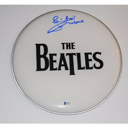 PETE BEST SIGNED DRUMHEAD THE BEATLES BECKETT BAS COA (1 of 1)