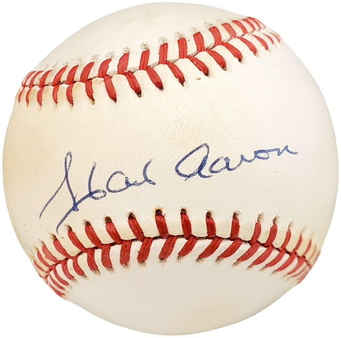 Hank Aaron Signed Official NL Baseball Braves JSA LOA (1 of 1)