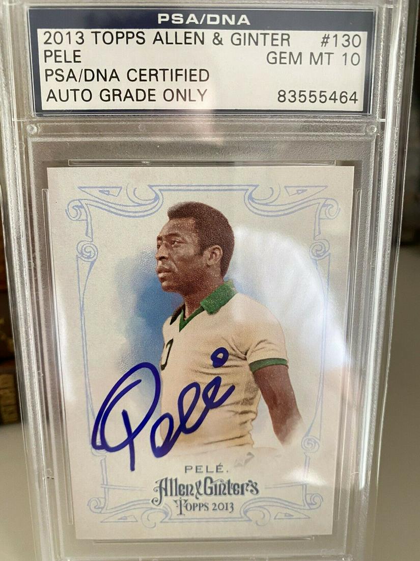 2013 Topps Allen & Ginter PELE Autographed PSA Gem Mint (1 of 1)
