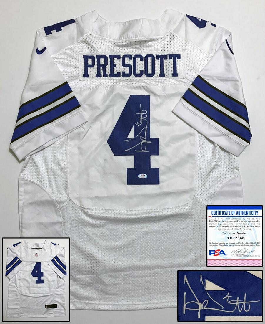 Dallas Cowboys Dak Precott Signed Jersey PSA/DNA COA (1 of 1)