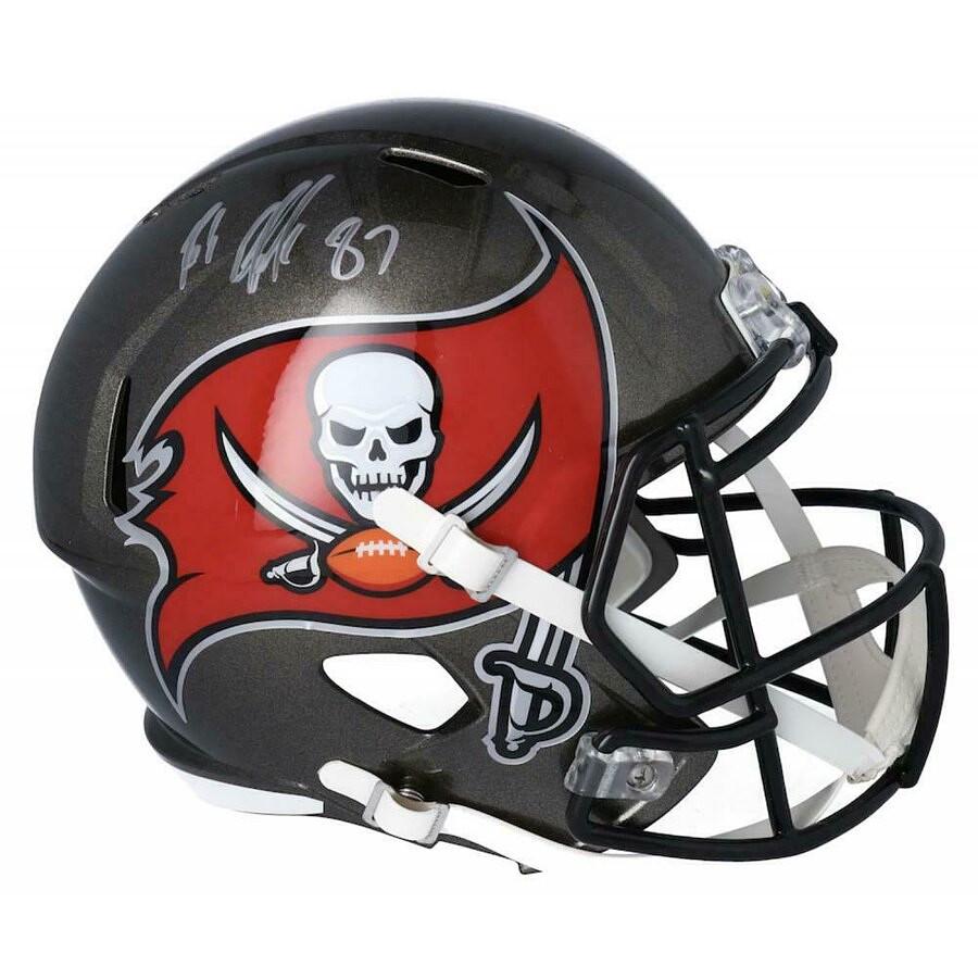 Signed Rob Gronkowski Helmet - Buccaneers Full Size (1 of 1)
